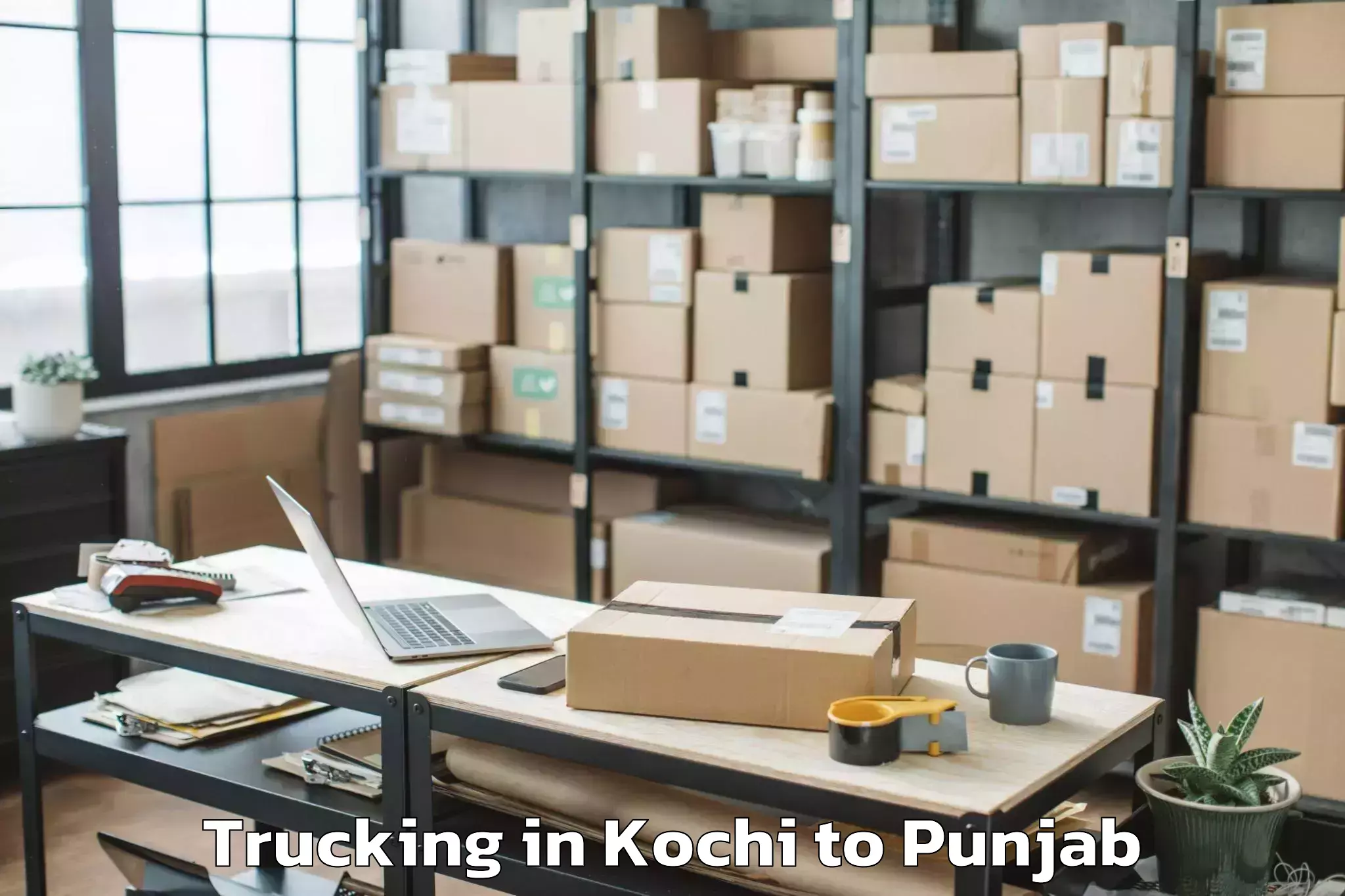 Book Kochi to Mall Of Amritsar Alpha One Trucking Online